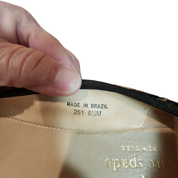 Kate Spade Vilette calf hair espadrille flats with a leopard print Womens size 9 - Picture 9 of 9